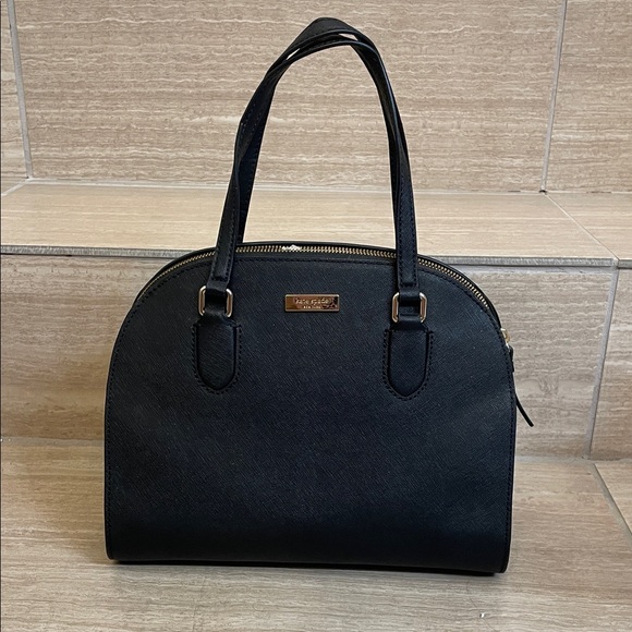 kate spade Handbags - kate spade ♠️ NWT Black Saffiano Dome Satchel with Gold Accent “Laurel Way”